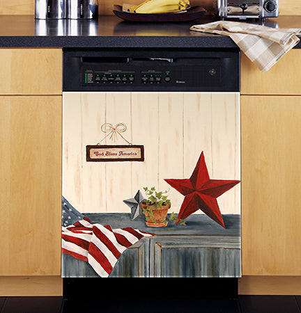 Stars and Stripes Magnetic Dishwasher Cover