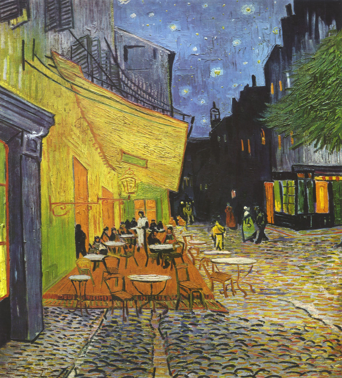 Cafe Terrace at Night, by Vincent van Gogh | Magnetic Dishwasher Door Cover | 23.5&quot; by 26&quot;