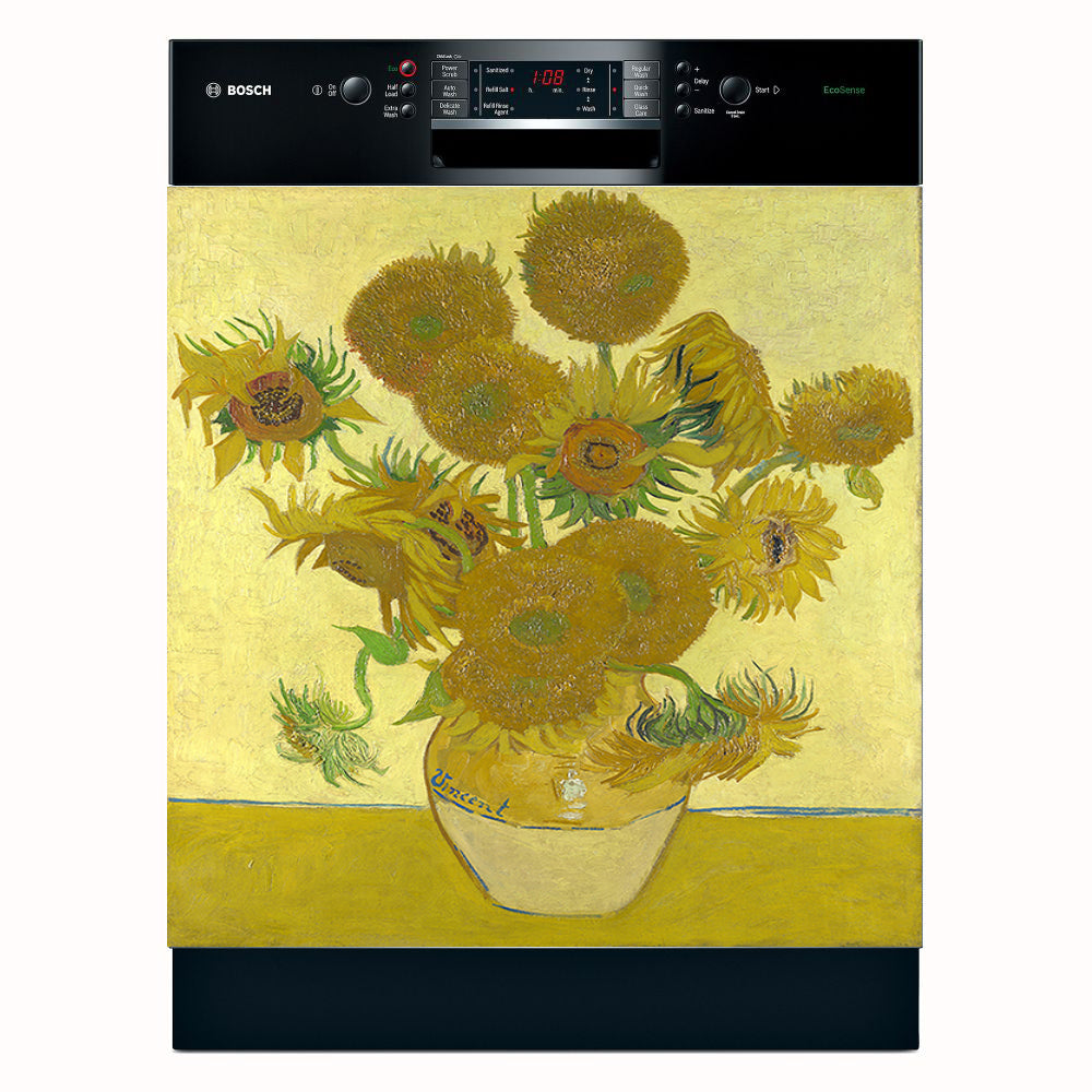 Sunflowers, by Vincent Van Gogh | Appliance Art Magnetic Dishwasher Cover
