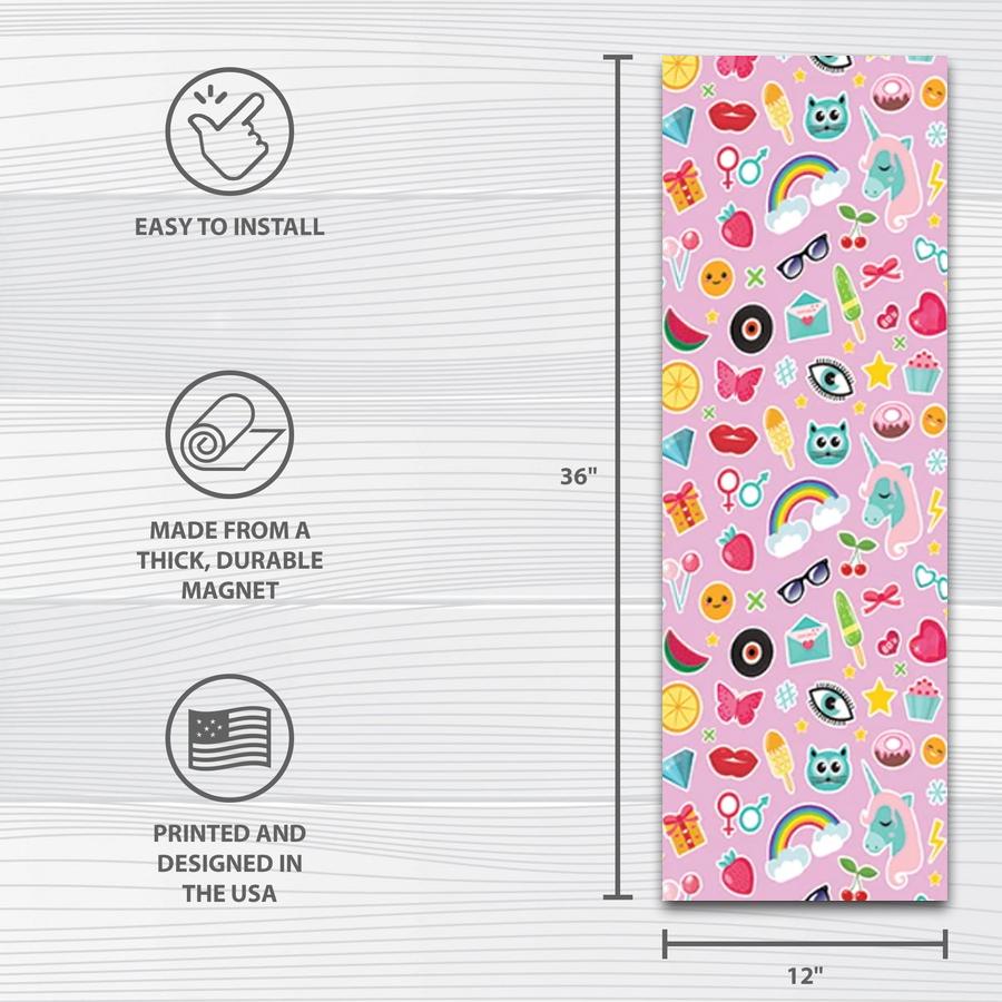 Locker Designz Deluxe Magnetic Locker Wallpaper, Pink